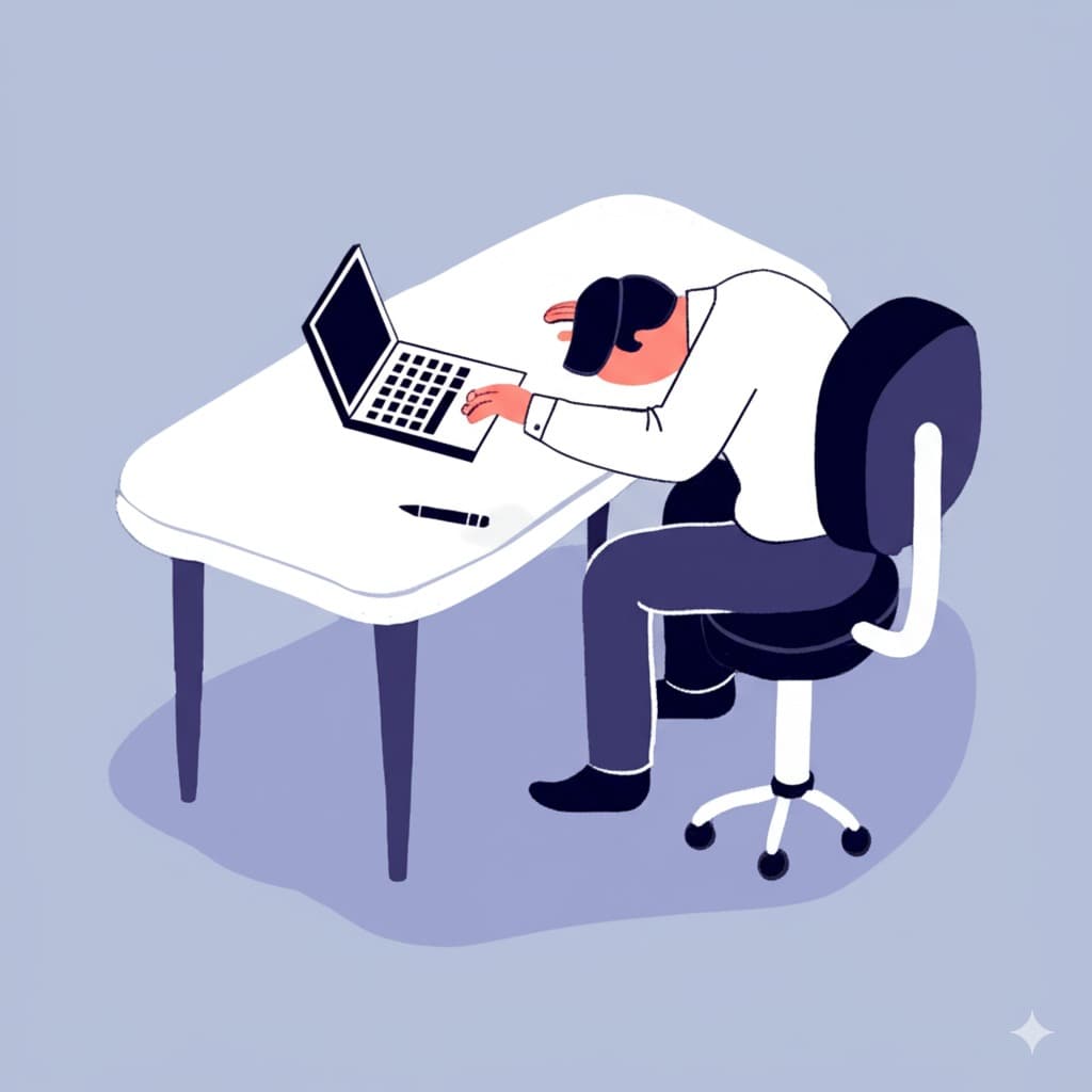 Person working at desk